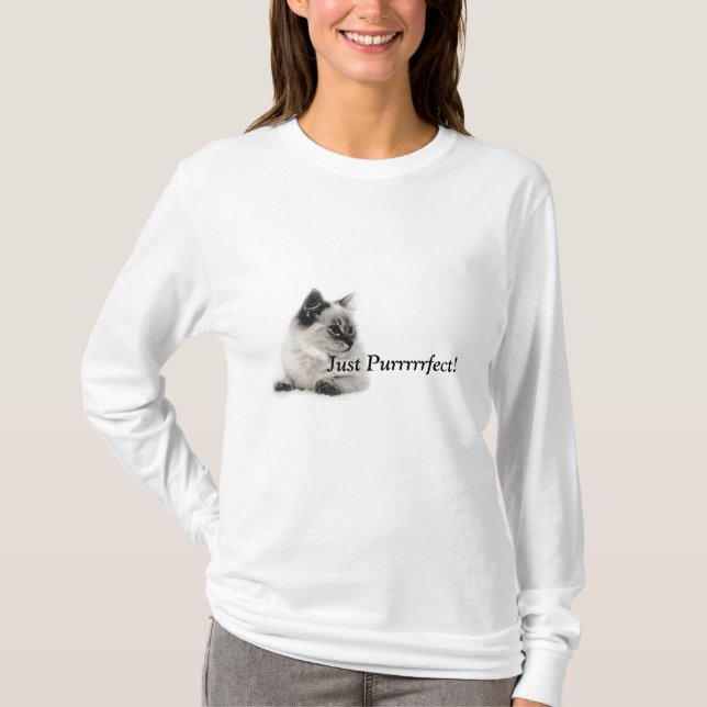 Precis Purrrrrfect! T Shirt (Framsida)
