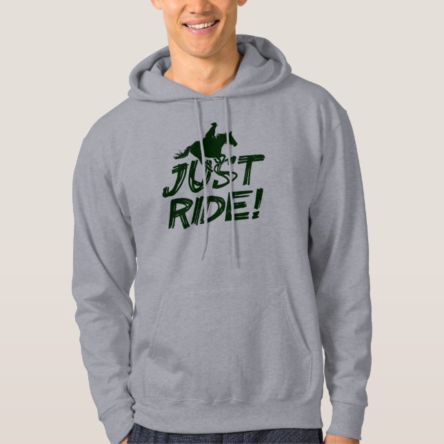 Precis ritt! Grundläggande Hooded tröja Sweatshirt (Framsida)