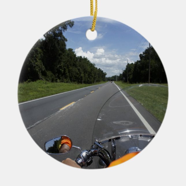 Precis ritt julgransprydnad keramik (Framsidan)