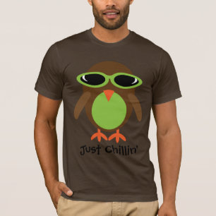 Precis skuggar den Chillin ugglan med T Shirt