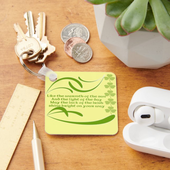 Precis som den Sol irländska välsignelsen Nyckelring (Skrivbord)