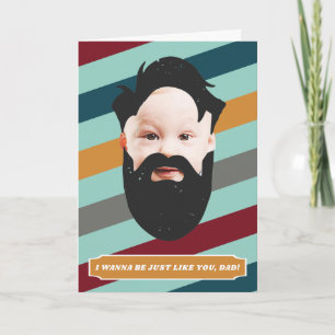 Precis som du Photo Fars dag Card Kort