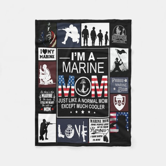 Precis som ett normalt Mamma utom mycket kylare Fleecefilt (Framsidan)