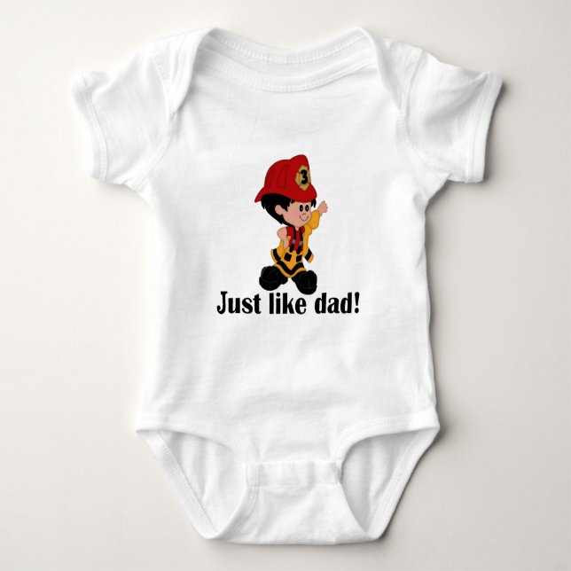 Precis som Fireman Pappa Tee (Framsida)