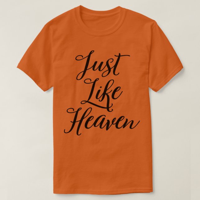 Precis som himmelsvart t shirt (Design framsida)