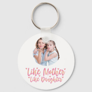 Precis som Mor som dotter, Personlig Mamma Gift Nyckelring
