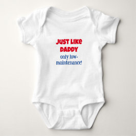 Precis som pappa, Lusnysmeddelande Baby One-Biet, T Shirt