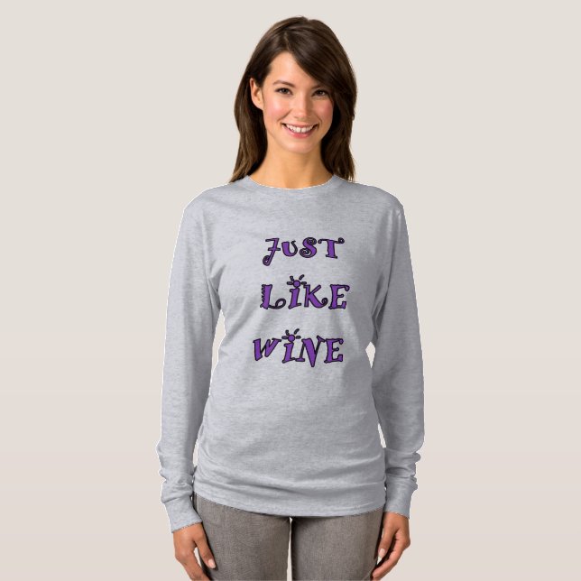 PRECIS SOM VIN kvinnors långärmad T-Shirt (Hel framsida)