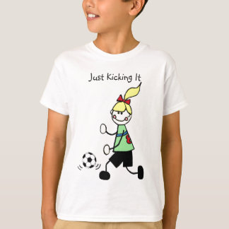 Precis sparka det fotboll tee shirt