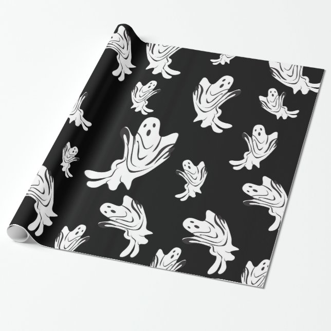 Precis spöklika Halloween - Presentpapper (Utrullad)