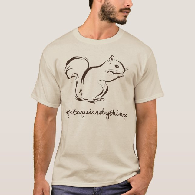 Precis Squirrely sakekorre T Shirt (Framsida)