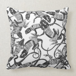 precis svärtar ödlor vit kudde