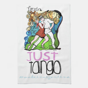 Precis Tango som göras i Argentina Kökshandduk