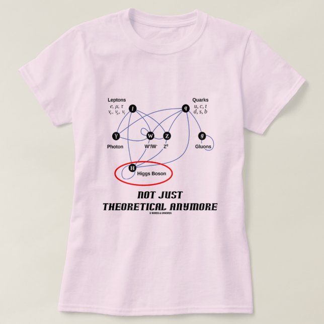 Precis teoretisk Higgs Boson inte Anymore T-shirt (Design framsida)