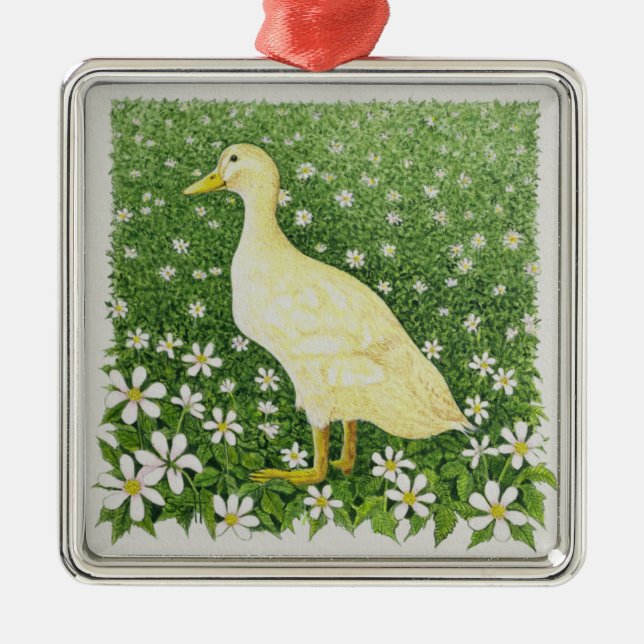 Precis tittar julgransprydnad metall (Framsidan)