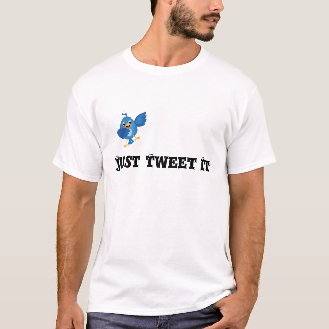 Precis Tweet det inspirerad Twitter T-shirt (Framsida)