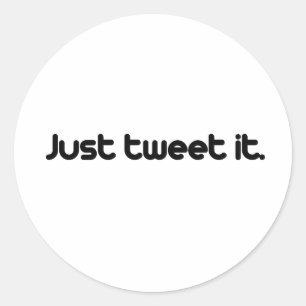 Precis tweet det runt klistermärke