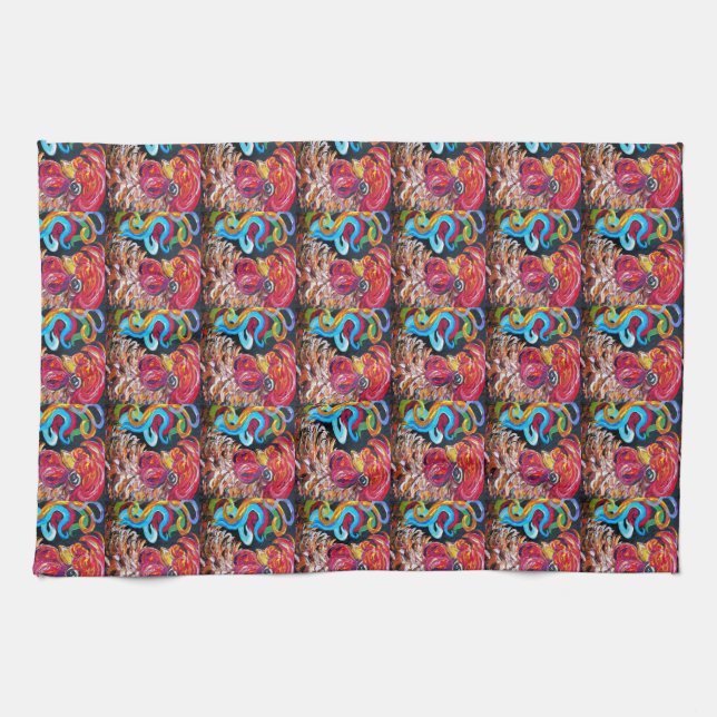 Precis vanlig fånig kökshandduk (Horisontell)