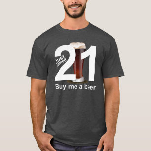 Precis vänt köp 21 mig en ölFÖDELSEDAGutslagsp T-shirt