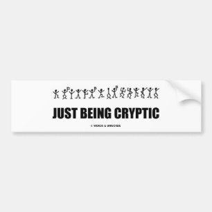 Precis vara kryptisk (kryptografidansmanar) bildekal