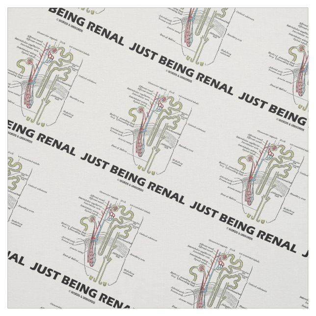 Precis vara Renal Anatomical Nephron humor Tyg (Provkarta)