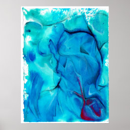 'Precision' Abstrakt Vattenfärg Poster