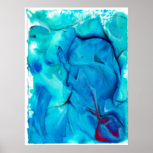 'Precision' Abstrakt Vattenfärg Poster