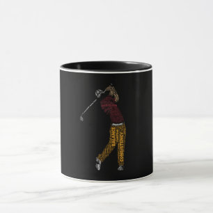 Precision Balans Konsekvens Golf Typografi Lek Mugg