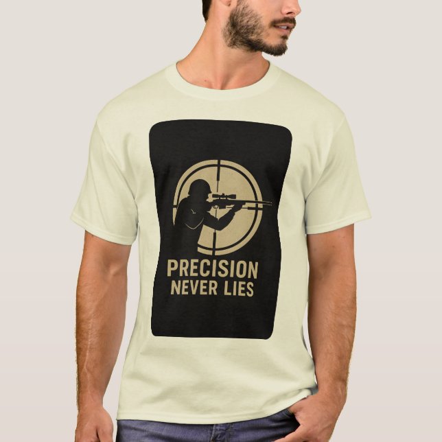Precision Focus | Taktisk Vintage Grafisk T-Shirt (Framsida)