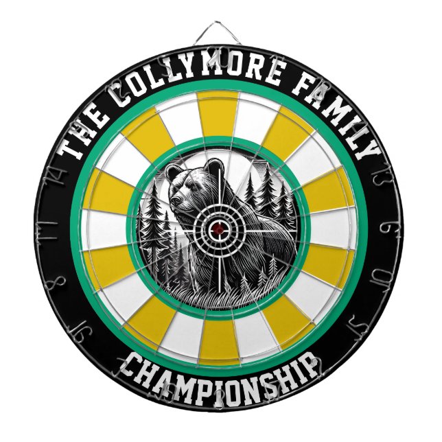 Precision Grizzly Forest Target Art Darttavla (Framsidan)