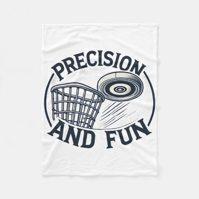 Precision Och Kul - Discgolf Mästare  Fleecefilt (Framsidan)
