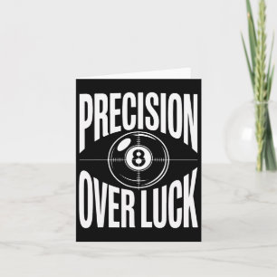 Precision över Tur 8 Boll-miljardsteg Retro Kort