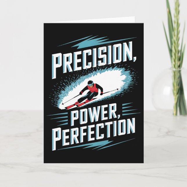 Precision Power Perfektion Alpin Skidning  Kort (Framsida)