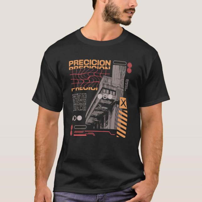 Precision - Urban Streetwear-deklaration T Shirt (Framsida)