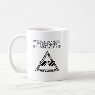 Precision Vinklar Perfektion Lärande Matematik Kaffemugg