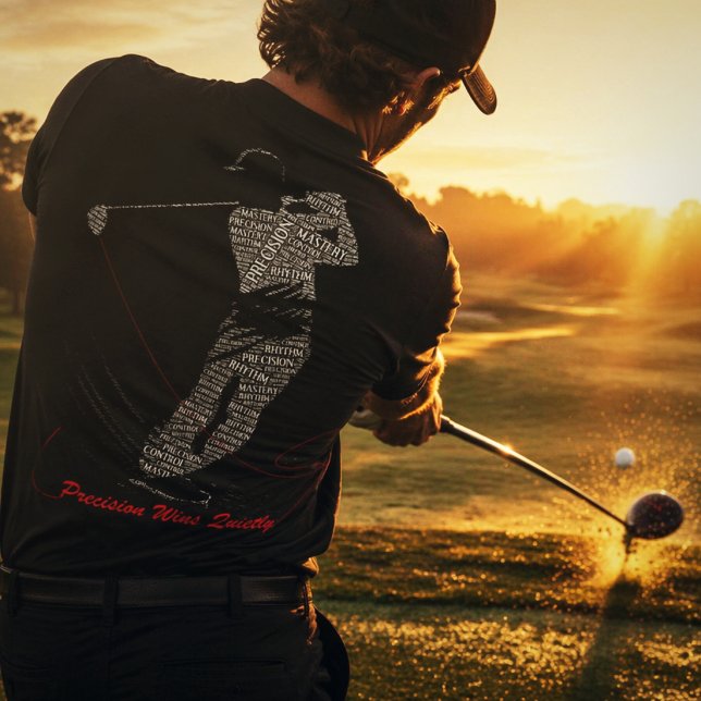 Precision vinner tyst Golf Ord Konst T Shirt (Skapare uppladdad)