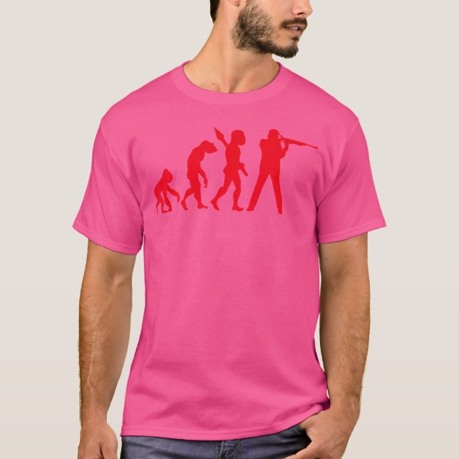Precisionshotning - sporter med rifle Long Gun T Shirt (Framsida)