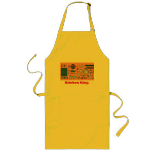"Precisionskokning: Knolling Temperature Apron" Långt Förkläde