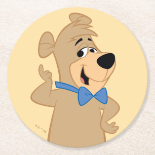 Precocious Boo-Boo Bear Underlägg Papper Rund