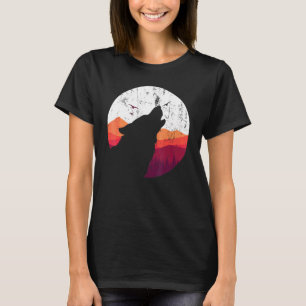 Predator Animal Howling Varg Full Moon Varg T Shirt