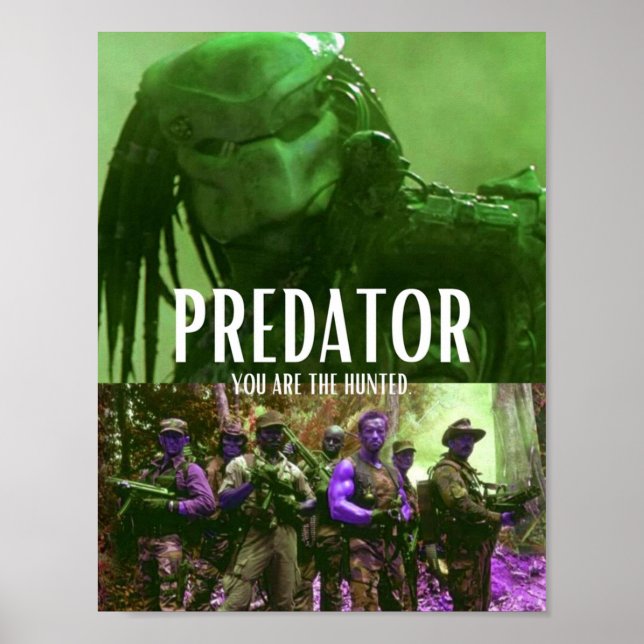 Predator.. Du är den jagade Poster (Framsidan)
