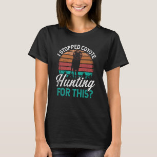 Predator Hunting stoppade Coyote Hunting för denna T Shirt