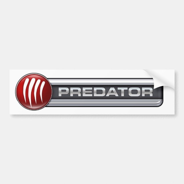 Predator Inc. Gear-logotyp Bildekal (Framsidan)