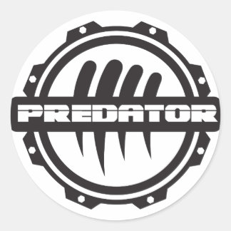 Predator Inc. Gear Logotyp Runt Klistermärke