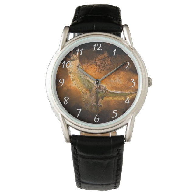 Predatory Uggla Armbandsur (Framsida)