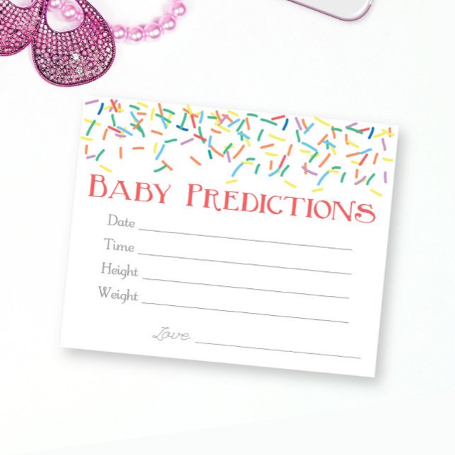 Predictions-spel för Girl Baby Sprinkle Baby Tilläggskort (Skapare uppladdad)