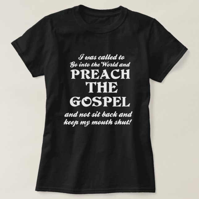 Predika gospelet t-shirt (Design framsida)