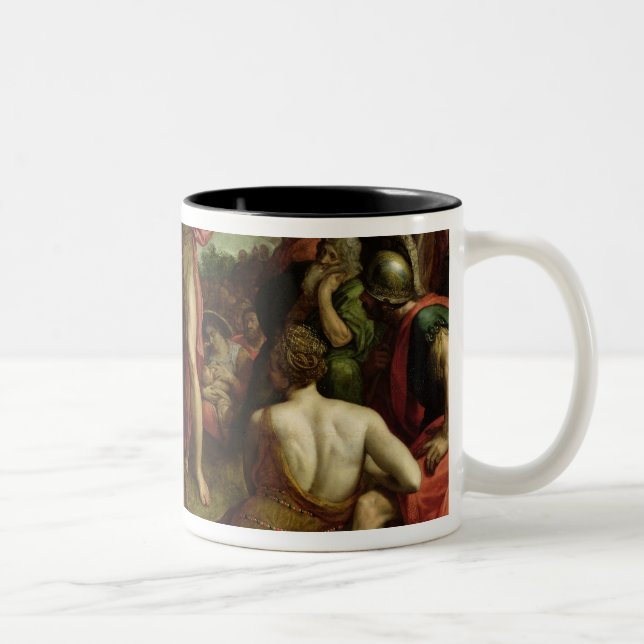 Predikan av St John det baptistiskt Två-Tonad Mugg (Höger)