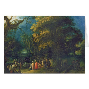 Predikanen av John The Baptist Hälsningskort