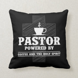Predikant Kaffeälskare Helig Ande Koffein Pastor Kudde